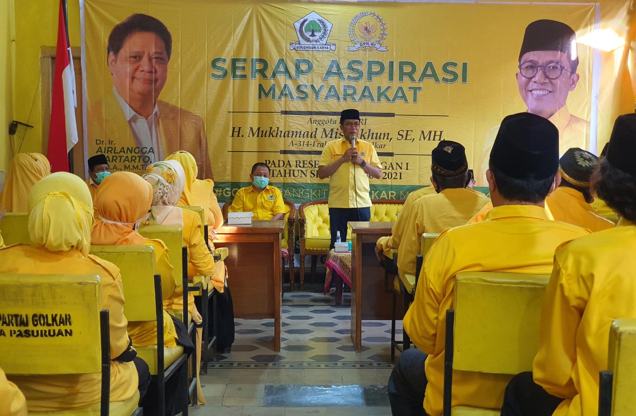 Turun Dapil, Misbakhun Konsolidasikan Kekuatan Partai Golkar Kota Pasuruan