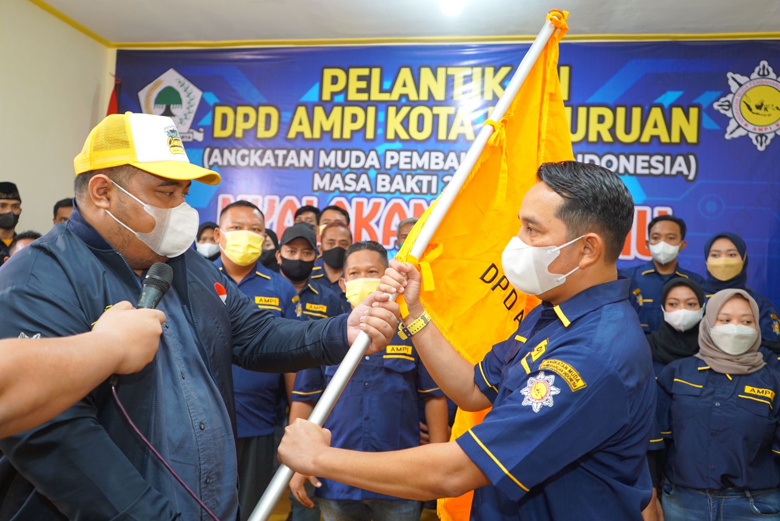 Pelantikan DPD AMPI Kota Pasuruan, Yanuar Priambada Minta Kader Gotong Royong Bangun Organisasi